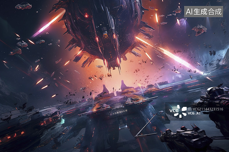 【AI数字艺术】星际战争图片素材
