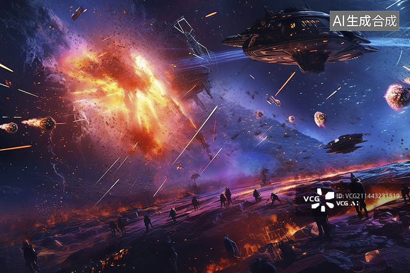 【AI数字艺术】星际战争图片素材