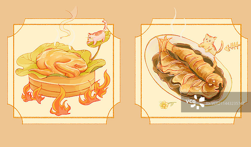 杭州西湖美食图片素材