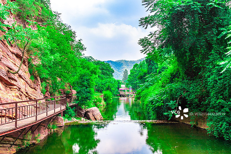 洛阳，龙潭大峡谷，洛阳美景图片素材