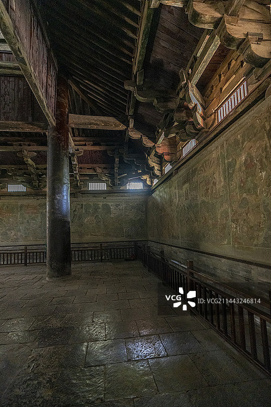 隆兴寺摩尼殿雕塑 壁画图片素材