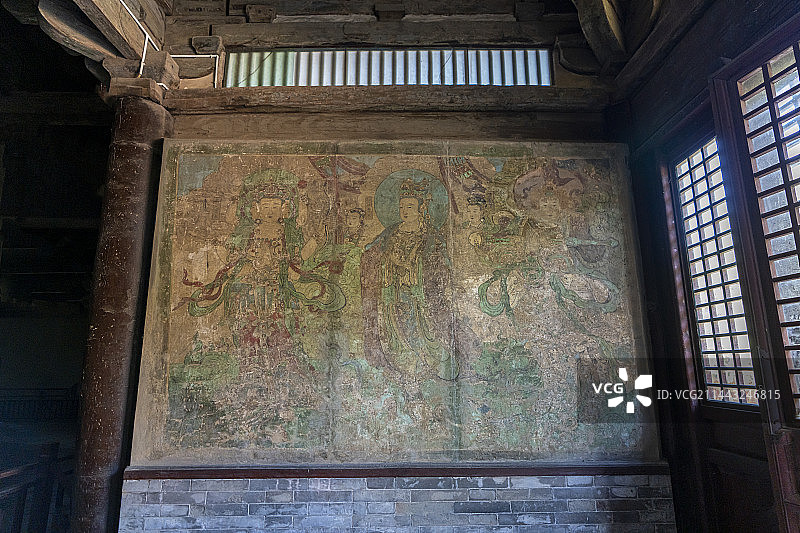 隆兴寺摩尼殿雕塑 壁画图片素材