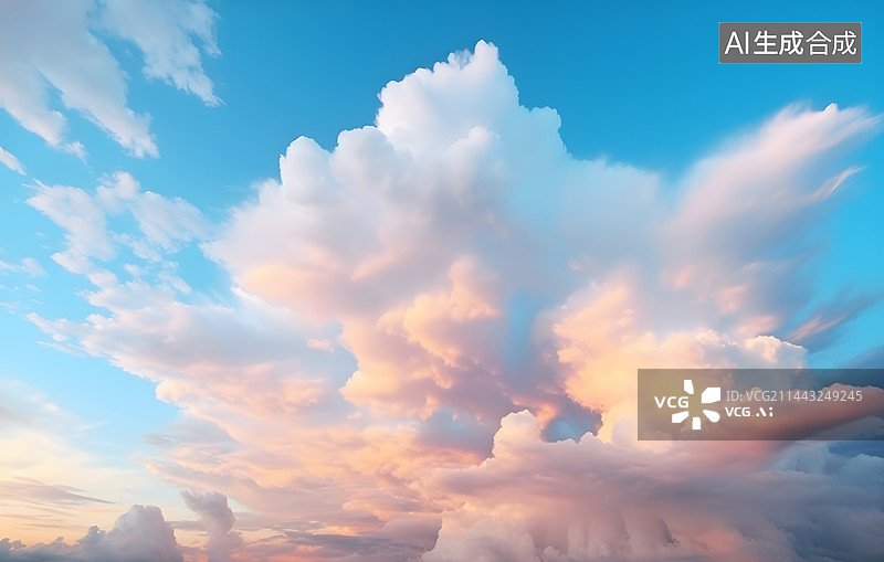 【AI数字艺术】AIGC:夏日里的好天气 云景 夏天图片素材