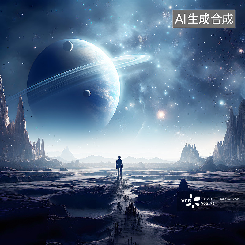 【AI数字艺术】AIGC：对未知星系的探索 抽象背景图片素材