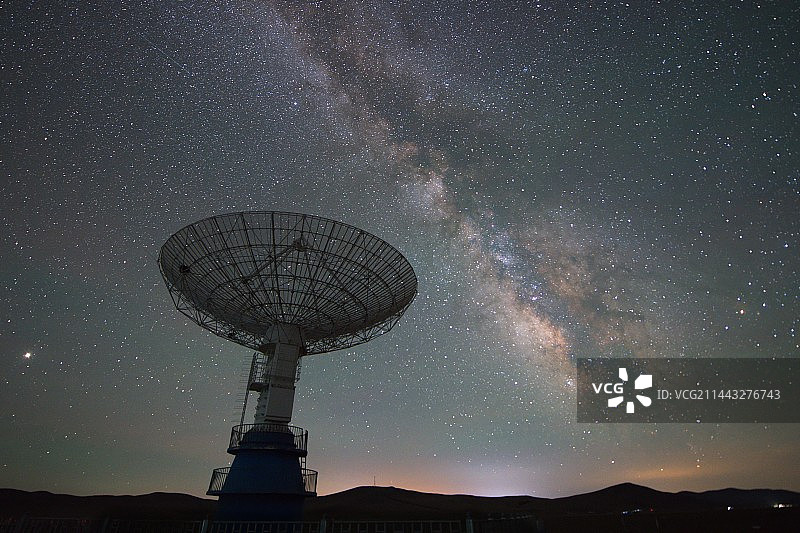 明安图星空银河图片素材