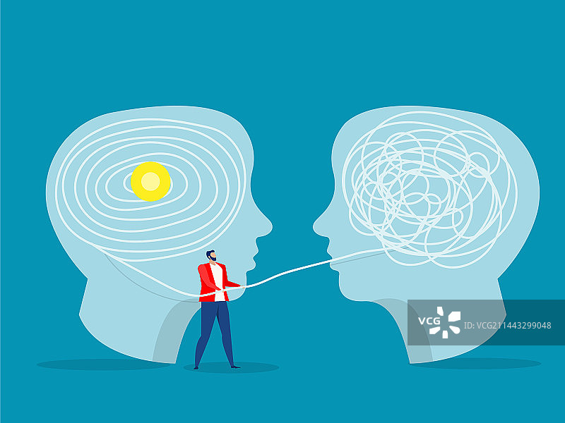 思维对立：混乱与秩序图片素材