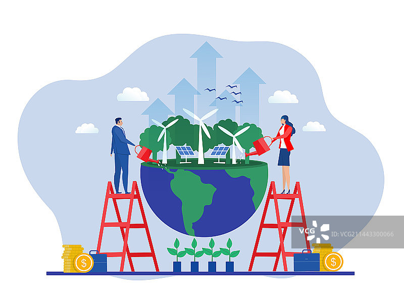 商业ESG或生态问题概念商业图片素材