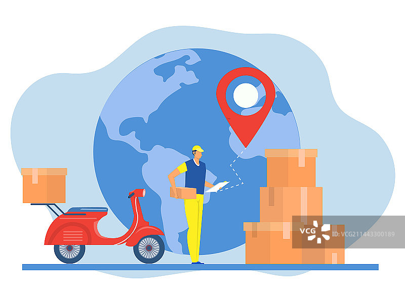 快递包裹运输服务图片素材