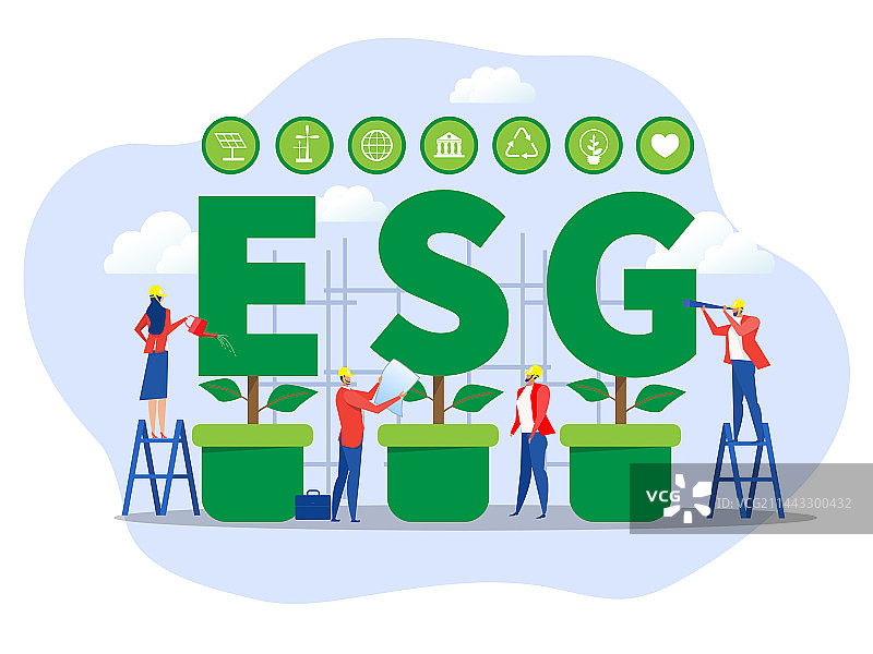 商业ESG或生态问题概念商业图片素材