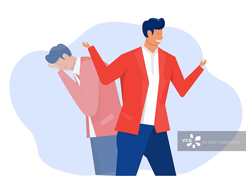 快乐或悲伤的冒名顶替者综合征图片素材