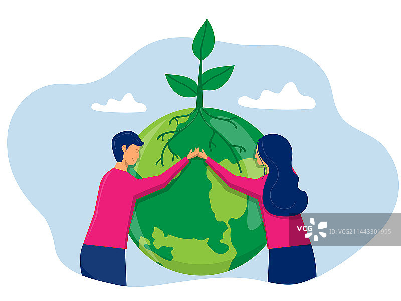 世界地球日自然爱好者生态友好图片素材