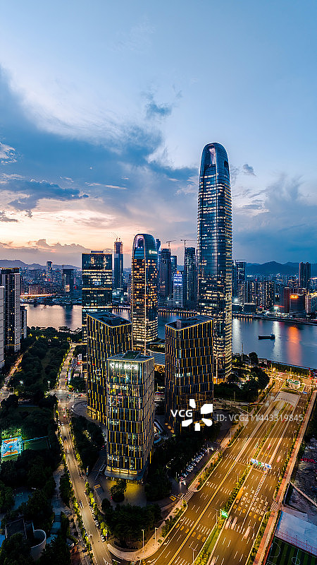 中国广东省广州市金融城琶洲新村图片素材