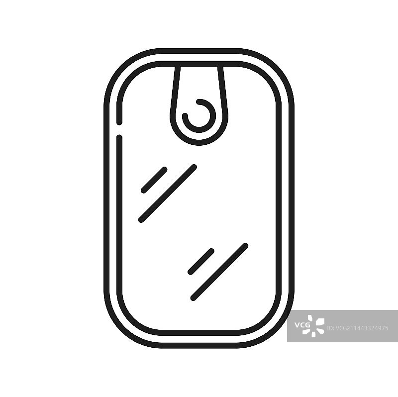 塑料食品容器或包装轮廓图标图片素材