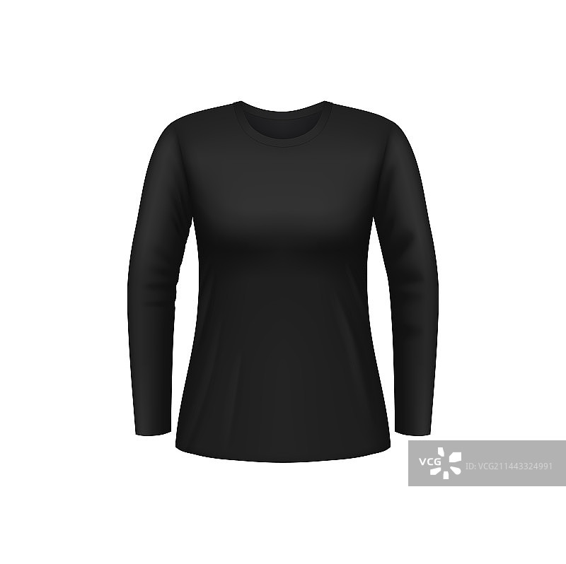 黑人女性长袖衬衫3D模型图片素材