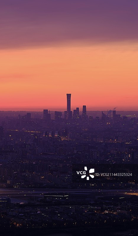 北京清晨蒸汽波图片素材