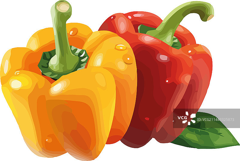 新鲜有机蔬菜甜椒图片素材
