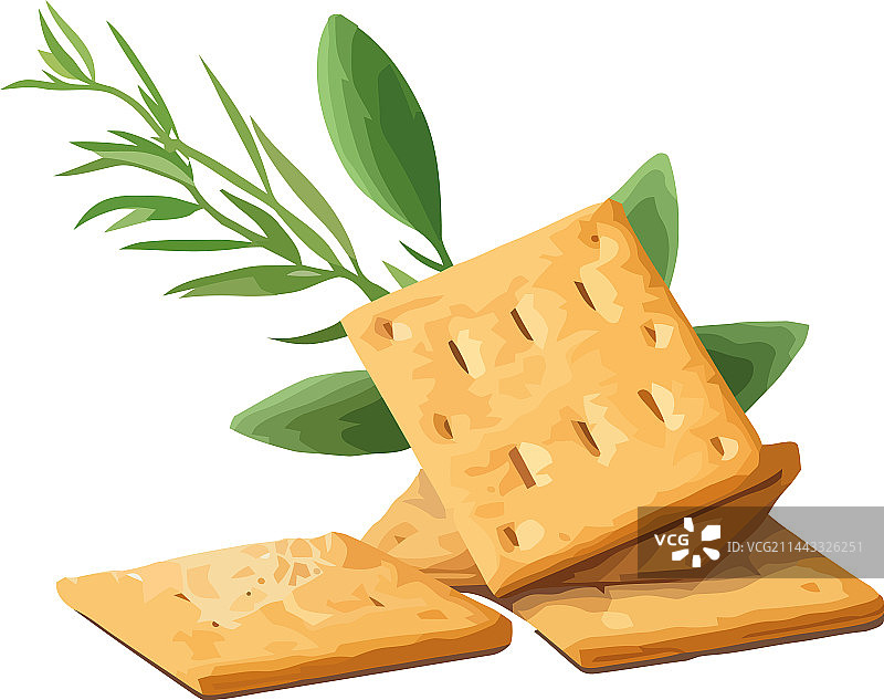 含天然成分的新鲜饼干图片素材