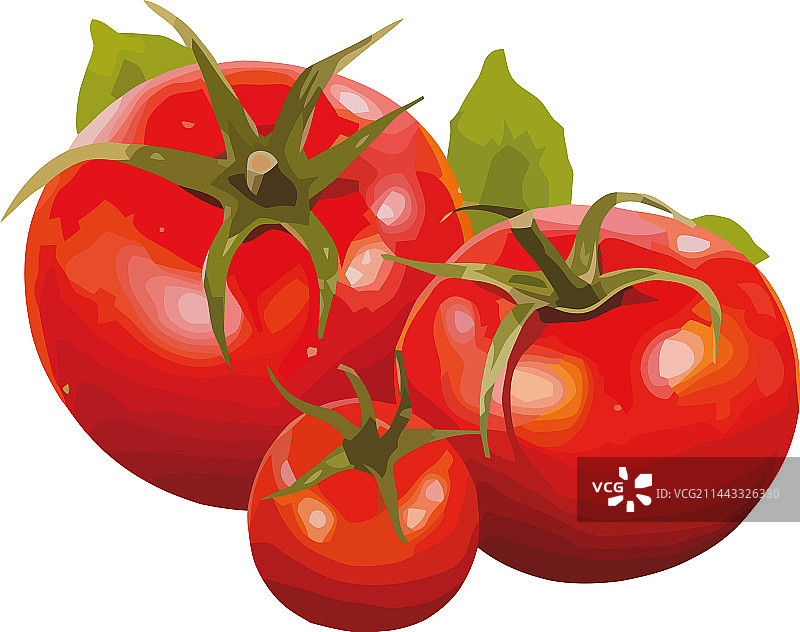 健康的新鲜有机番茄沙拉图片素材