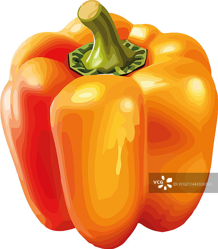 新鲜的有机黄色甜椒图片素材