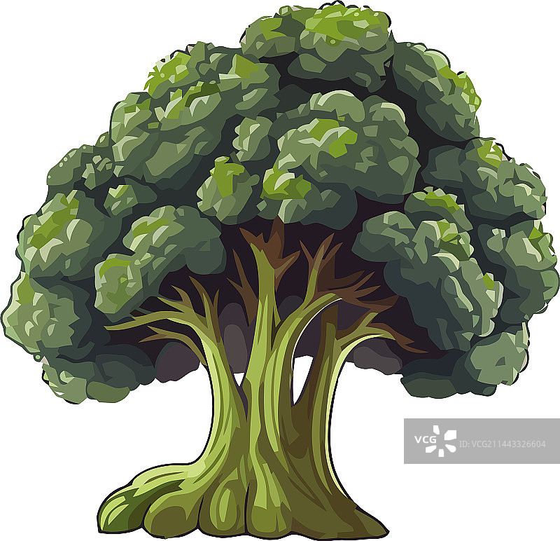 新鲜有机西兰花图标图片素材