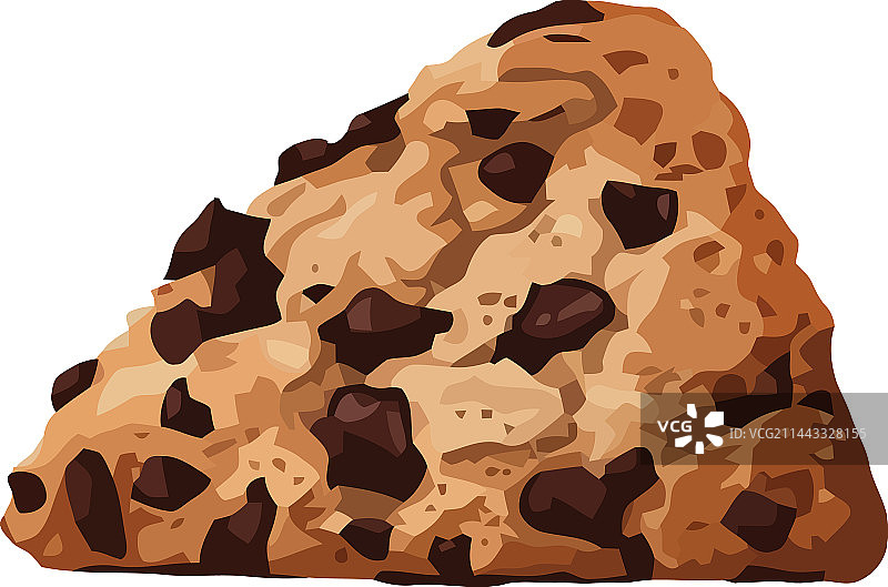 白色背景上的薯片蛋糕切片图片素材