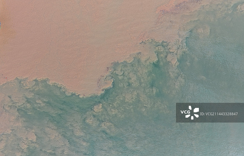 甘肃刘家峡黄河洮河交汇处图片素材