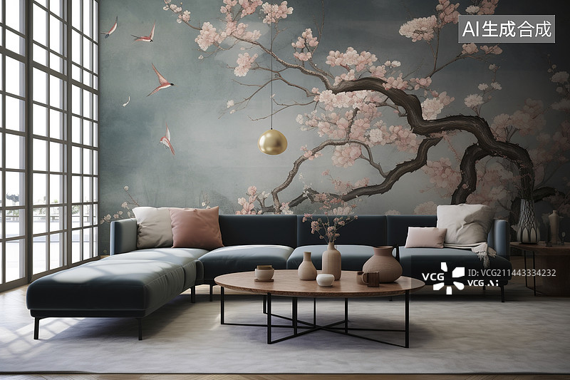 【AI数字艺术】中式文化的家居图片素材