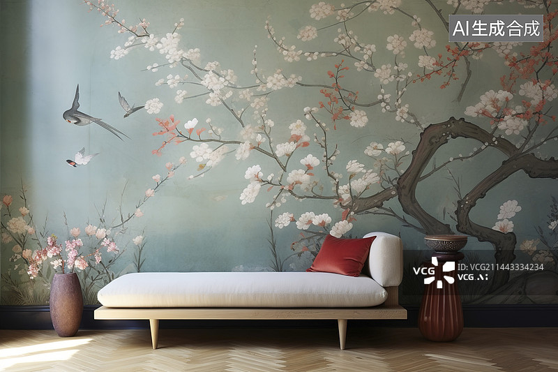 【AI数字艺术】中式文化的家居图片素材