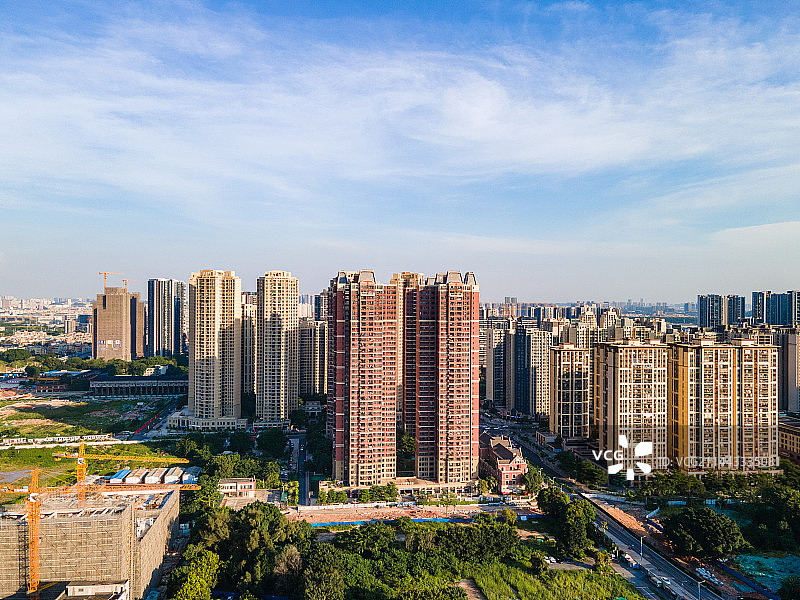 现代城市商业住宅楼盘图片素材