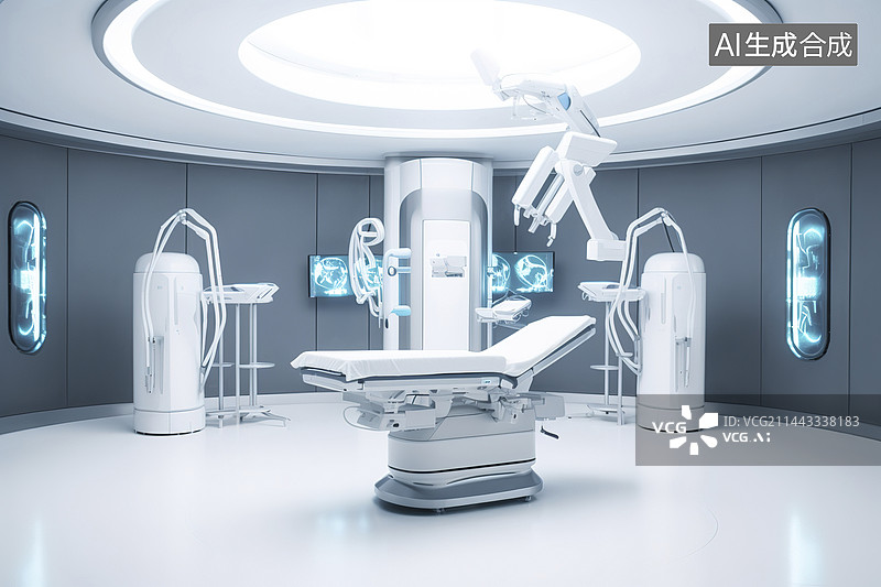 【AI数字艺术】未来的医院手术室图片素材