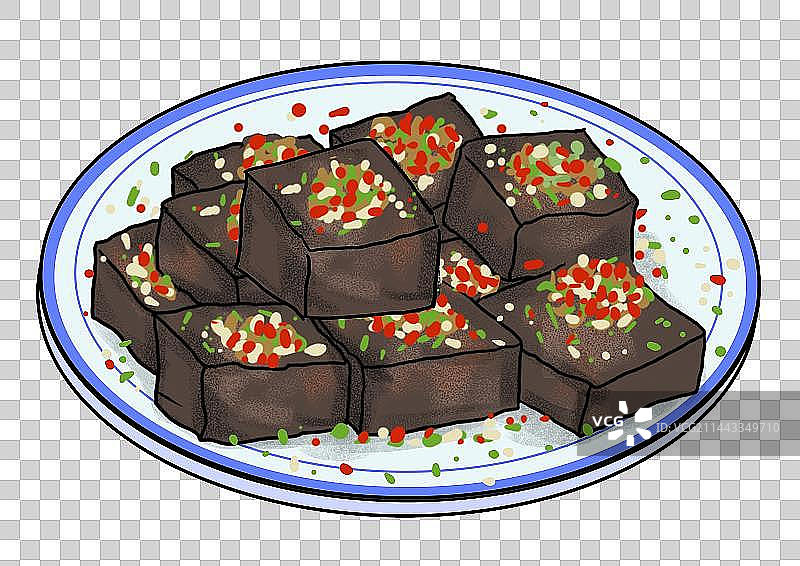 湖南美食 - 臭干子图片素材