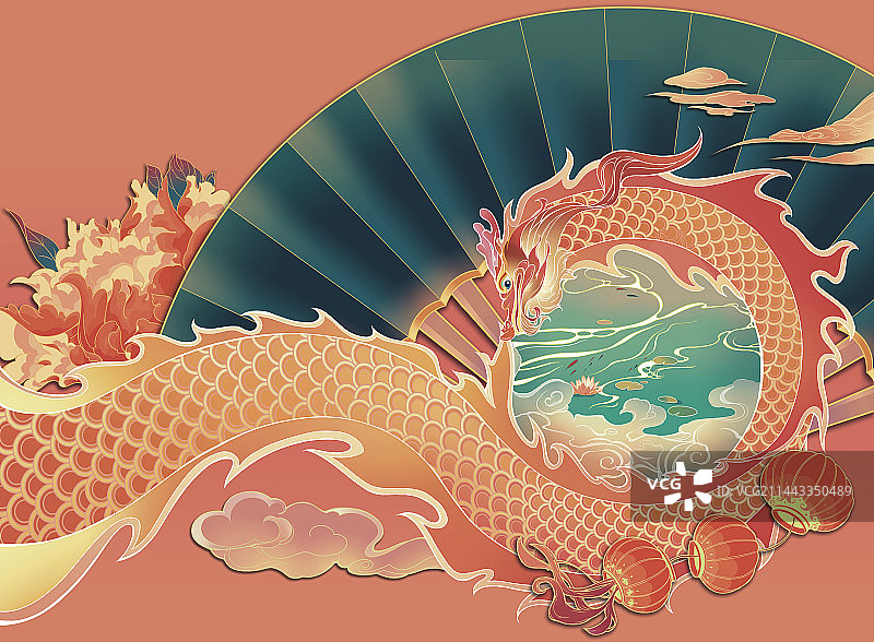 盘龙景色图片素材