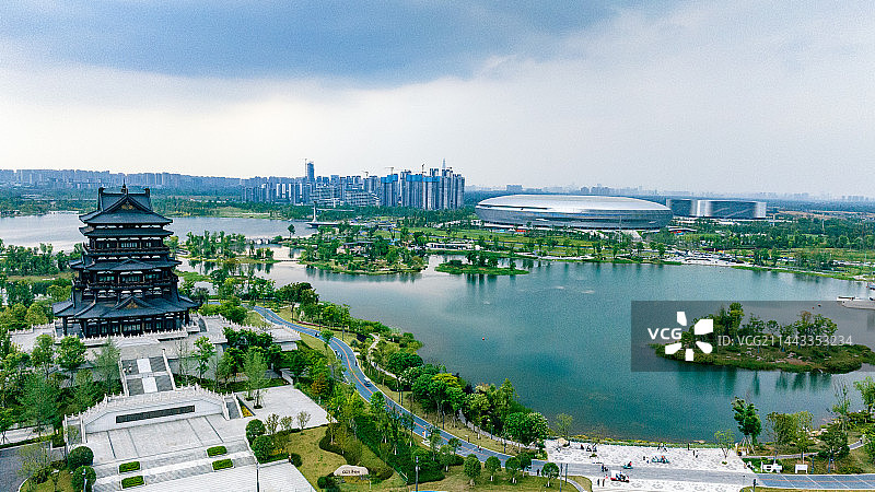 成都东安湖图片素材