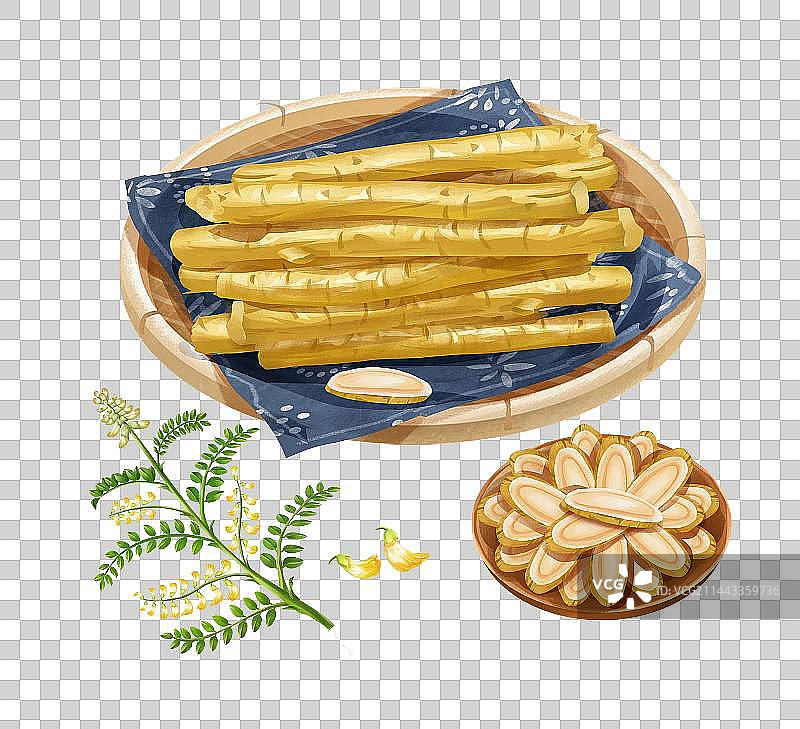 中草药药材之黄芪图片素材