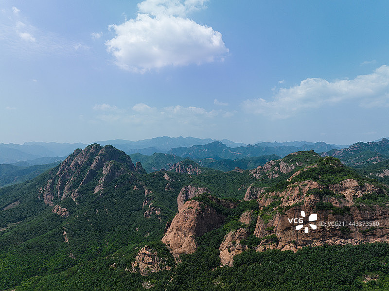 中国万里长城原貌图片素材