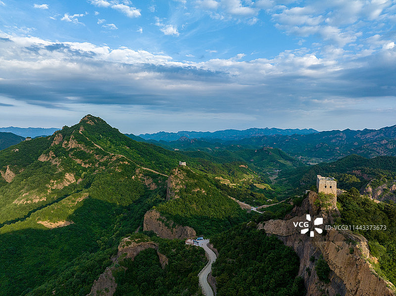 中国万里长城原貌图片素材