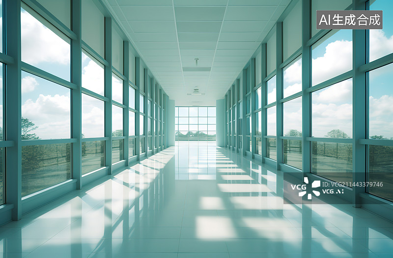 【AI数字艺术】现代建筑室内空间图片素材