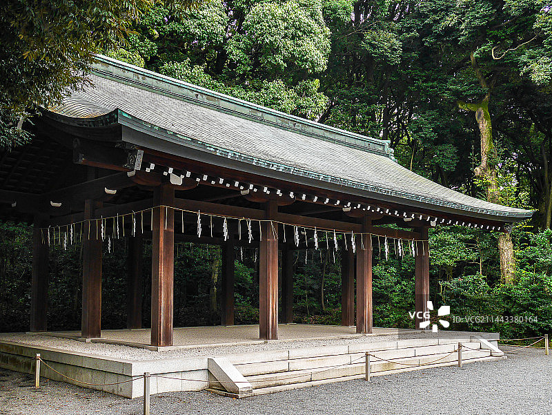 明治神宫的木制神殿图片素材