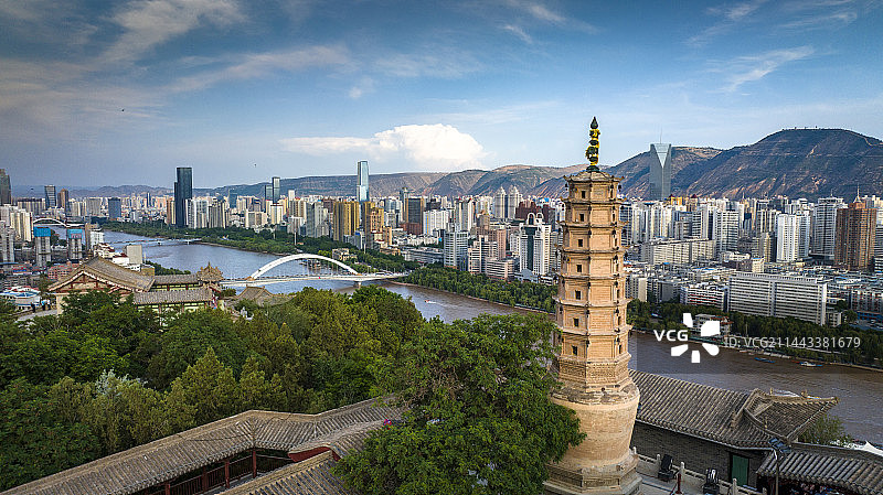 兰州市白塔寺图片素材