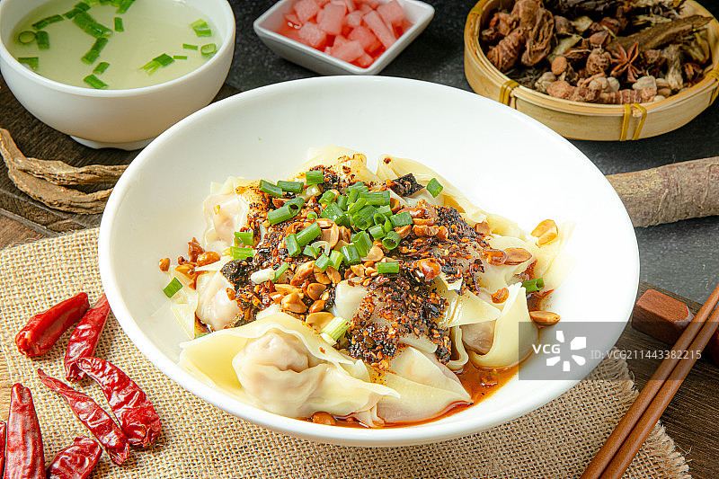 重庆干拌抄手图片素材