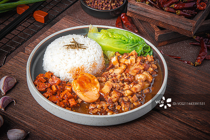 台式卤肉饭图片素材