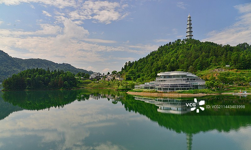 世界园艺博览会；贵州黔南，都匀市，绿色博览园中秀美的风光图片素材