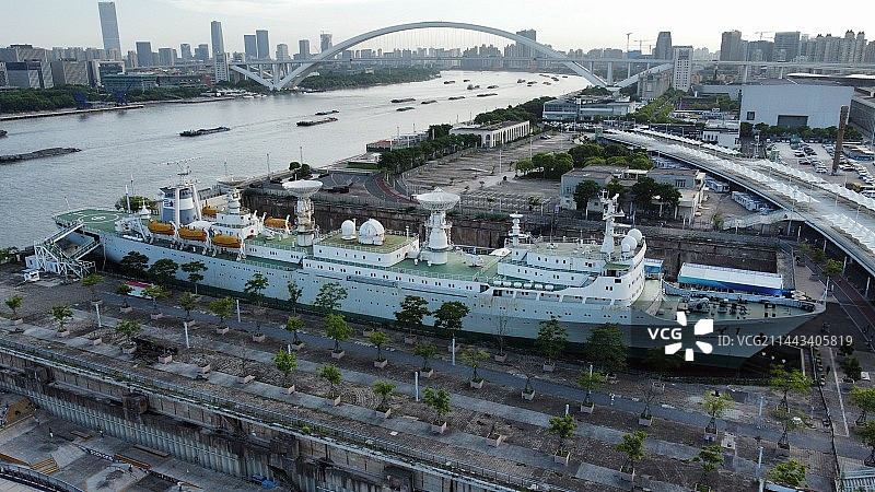 远望一号考察船 潜艇博物馆图片素材