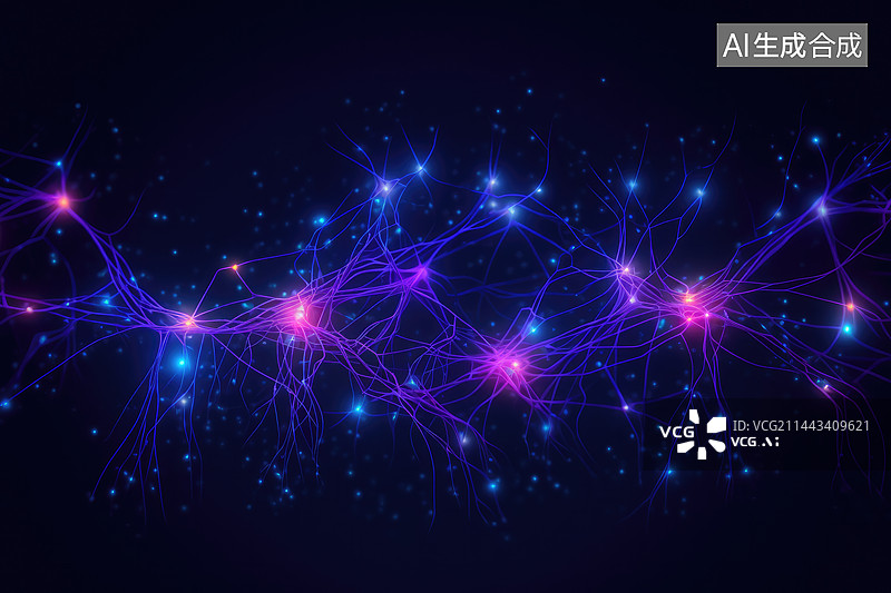 【AI数字艺术】科技概念抽象背景图片素材