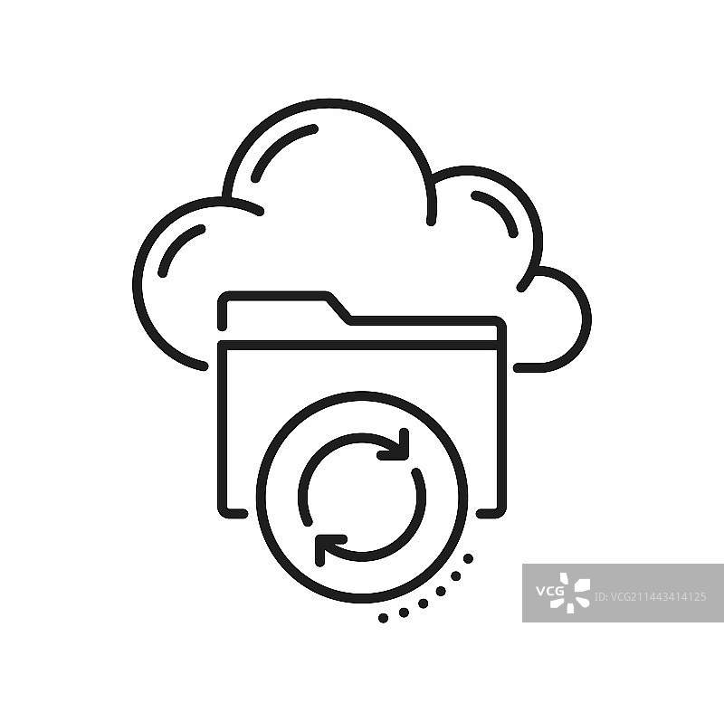 数据库网络服务器和云存储图标图片素材