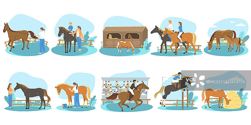 骑马元素合集图片素材