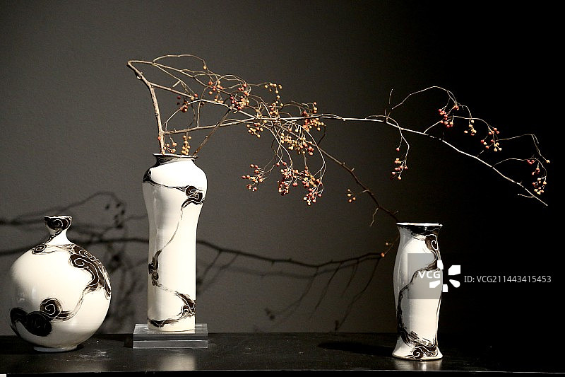 中国风陶瓷作品图片素材