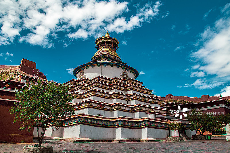 江孜 白居寺大佛塔图片素材