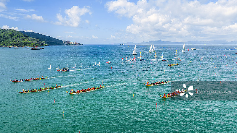 深圳海上龙舟图片素材