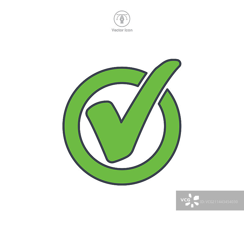 勾号图标符号模板，用于图形图片素材